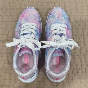 Skechers Kids Glitter Galaxy Sneakers - Pink Purple Blue